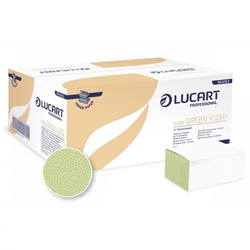 Hajtogatott kéztörlő Lucart Easy Green V 250, zöld