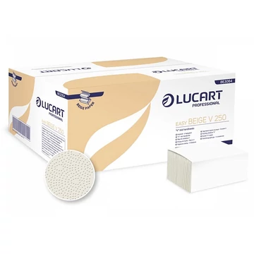 Hajtogatott kéztörlő Lucart Easy Beige V 250, natur