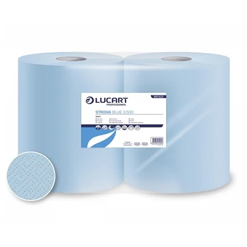 Tekercses törlőkendő Lucart Strong Blue 3.500, kék
