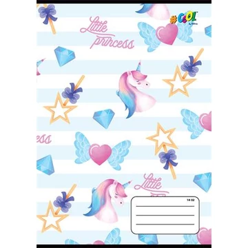 Füzet, tűzött, A5, vonalas, 32 lap, 1. osztály, COOL BY VICTORIA, &quot;Princess&quot;, &quot;14-32&quot;