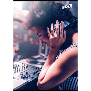 Füzet, tűzött, A5, vonalas, 96 lap, COOL BY VICTORIA, &quot;DJ&quot;