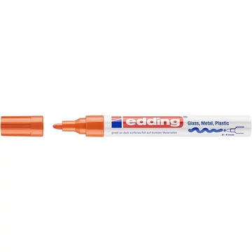 Lakkmarker, 2-4 mm, EDDING "750", narancssárga