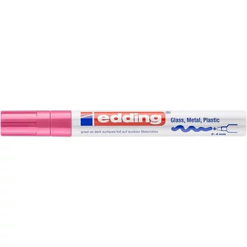 Lakkmarker, 2-4 mm, EDDING &quot;750&quot;, rózsaszín