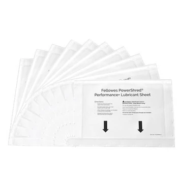 Olajozó lapok, "Powershred® iratmegsemmisítőkhöz, FELLOWES - 10db