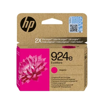 4K0U8NE Tintapatron Officejet Pro 8120e, 8130e nyomtatókhoz, HP 924 EvoMore, magenta, 800 oldal