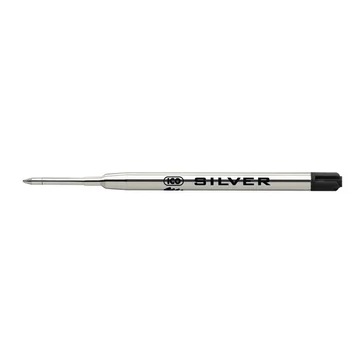 Golyóstollbetét, 0,8 mm, góliát, ICO &quot;Silver&quot;, fekete