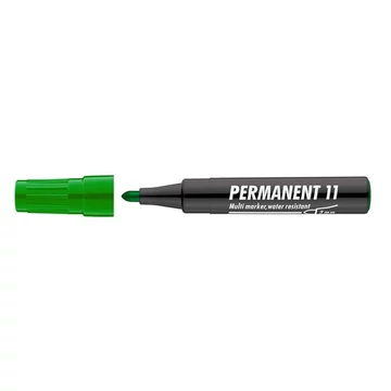 Alkoholos marker, 1-3 mm, kúpos, ICO "Permanent 11", zöld