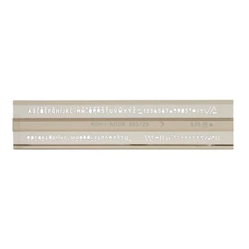 Betűsablon, 2,5 mm, KOH-I-NOOR
