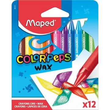 Zsírkréta, MAPED &quot;Color`Peps Wax&quot;, 12 különböző szín