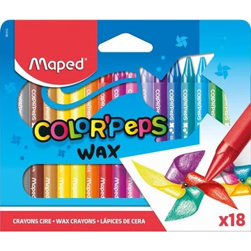 Zsírkréta, MAPED &quot;Color`Peps Wax&quot;, 18 különböző szín