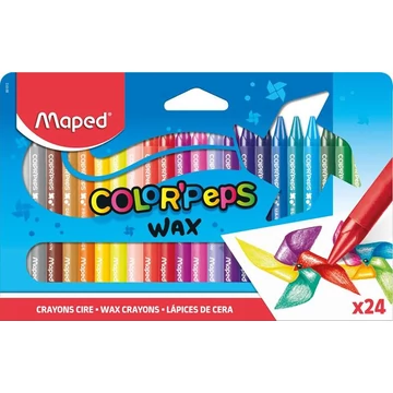 Zsírkréta, MAPED &quot;Color`Peps Wax&quot;, 24 különböző szín