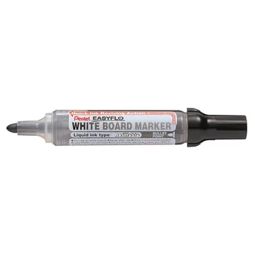 Táblamarker, 6 mm, kúpos hegy, PENTEL "Easyflo", fekete