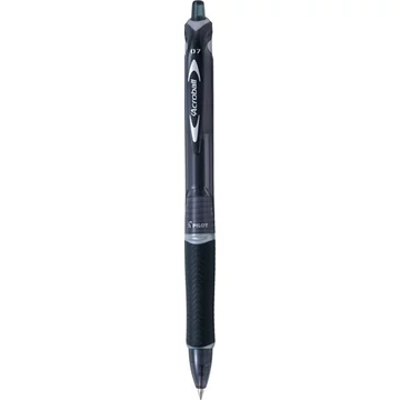 Golyóstoll, 0,25 mm, nyomógombos, PILOT &quot;Acroball&quot;, fekete