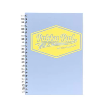 Spirálfüzet, A5, vonalas, 100 lap, PUKKA PAD &quot;Pastel Jotta Pad&quot;, vegyes szín