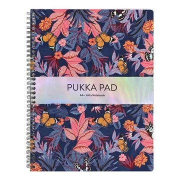 Spirálfüzet, A4+, vonalas, 80 lap, PUKKA PAD &quot;Jotta Bloom&quot;, vegyes minta