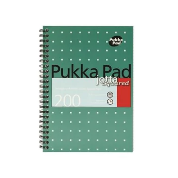 Spirálfüzet, A5, vonalas, 100 lap, PUKKA PAD, &quot;Metallic Jotta&quot;