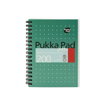 Spirálfüzet, A6, vonalas, 100 lap, PUKKA PAD, &quot;Metallic Jotta&quot;