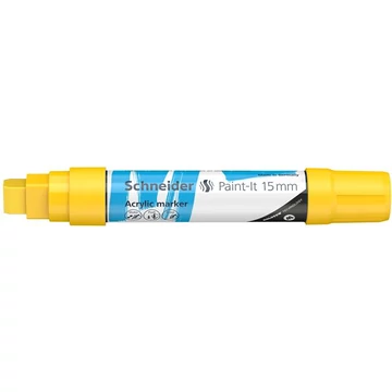 Dekormarker, akril, 15 mm, SCHNEIDER "Paint-It 330", sárga