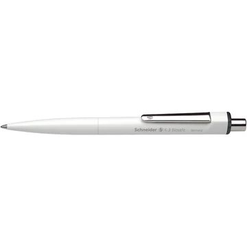 Golyóstoll, 0,5 mm, nyomógombos, SCHNEIDER &quot;K3 Biosafe&quot;, fekete