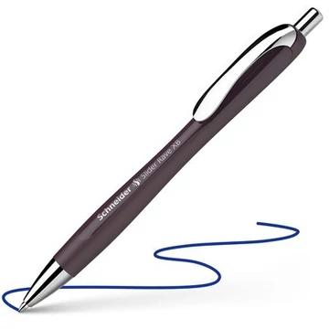 Golyóstoll, 0,7 mm, nyomógombos, SCHNEIDER &quot;Slider Rave XB&quot;, szilva lila