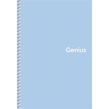 Spirálfüzet, A5, kockás, 80 lap, PP borító, SHKOLYARYK &quot;Genius Pastel&quot;, vegyes
