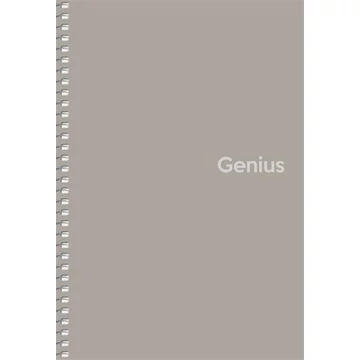 Spirálfüzet, A5, kockás, 80 lap, PP borító, SHKOLYARYK &quot;Genius&quot;, vegyes
