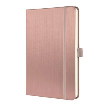 Jegyzetfüzet, exkluzív, A5, vonalas, 97 lap, keményfedeles, SIGEL &quot;Conceptum&quot;, pink metál