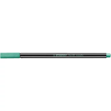 Rostirón, 1,4 mm, STABILO "Pen 68 metallic", metálzöld