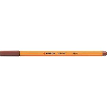Tűfilc, 0,4 mm, STABILO "Point 88", vörösbarna