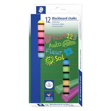 Táblakréta, szögletes, 12 darabos, STAEDTLER® "2360", vegyes színek