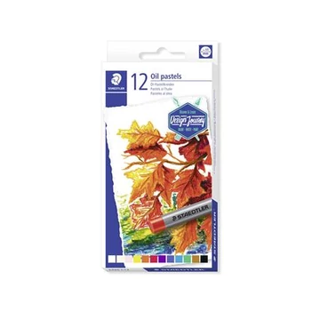 Olajpasztell kréta, STAEDTLER &quot;2420&quot;, 12 különböző szín