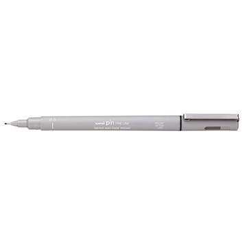 Rajzmarker, 0,5 mm, UNI PIN, világosszürke