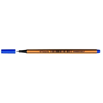 Tűfilc, 0,4 mm, VICTORIA OFFICE,&quot;Slim&quot;, kék