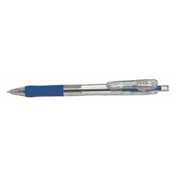 Golyóstoll, 0,21 mm, nyomógombos, ZEBRA &quot;Tapli Clip ECO&quot;, kék
