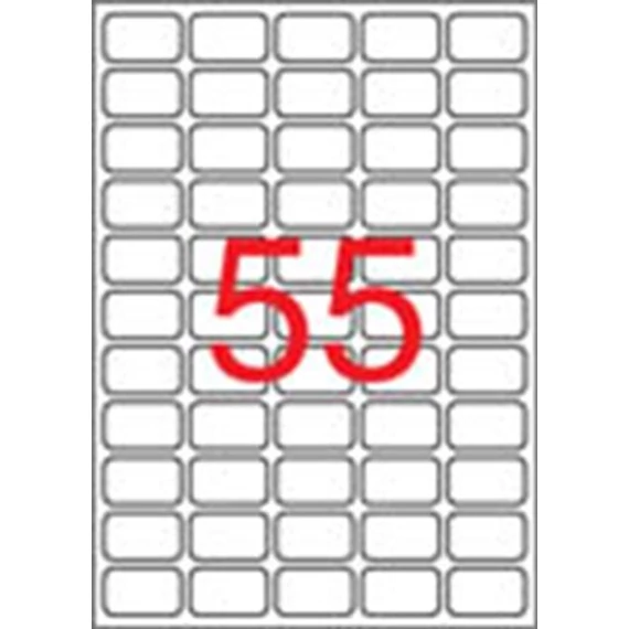 Etikett, univerzális, 36,8x23,8 mm, eltávolítható, kerekített sarkú, APLI, 5500 etikett/csomag