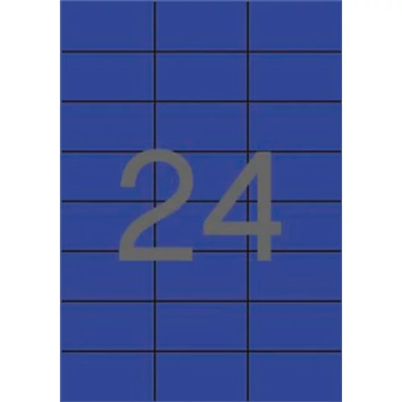 Etikett, 70x37 mm, színes, APLI, kék, 480 etikett/csomag
