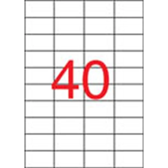 Etikett, univerzális, 52,5x29,7 mm, APLI, 20000 etikett/csomag
