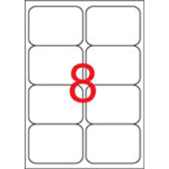 Etikett, univerzális, 99,1x67,7 mm, kerekített sarkú, APLI, 800 etikett/csomag