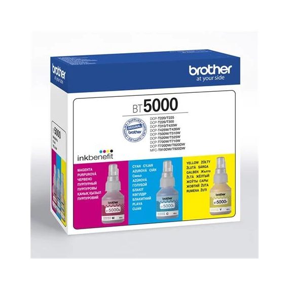 BT5000CMY Tinta multipack, DCP T-300, 500W, 700W nyomtatókhoz, BROTHER, c+m+y, 3*5k - 3db