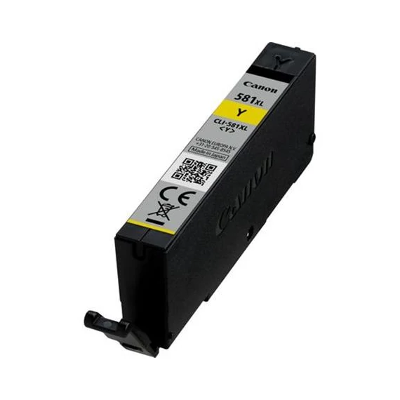 CLI-581YXL Tintapatron Pixma TS7550, 8150, 9150 nyomtatókhoz, CANON, sárga, 8,3ml