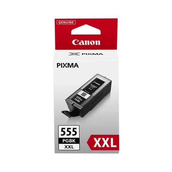 PGI-555XXL Tintapatron CANON, Pixma iX6850 és MX925 nyomtatókhoz, CANON, fekete, 37 ml, 1k