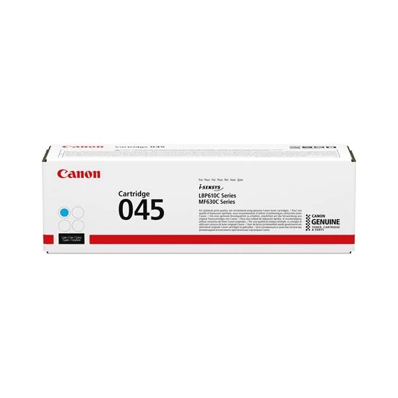 CRG-045 Lézertoner i-SENSYS LBP613Cdw, LBP611Cn MF635Cx, MF633Cdw, MF631Cn nyomtatókhoz, CANON, cián, 1,3k