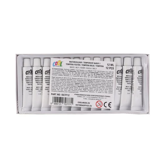 Tempera, COOL BY VICTORIA, fehér - 12db