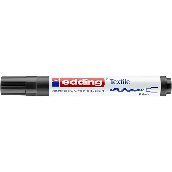 Textilmarker, 2-3 mm, kúpos, EDDING 