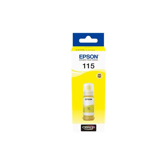 T07D44 Tinta, EcoTank L8160, L8180 nyomtatókhoz, EPSON, sárga, 70 ml