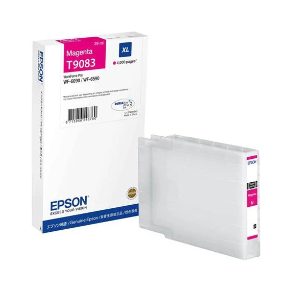 T908340 Tintapatron Workforce Pro WF-6090, WF-6590 nyomtatókhoz, EPSON, magenta, 4k