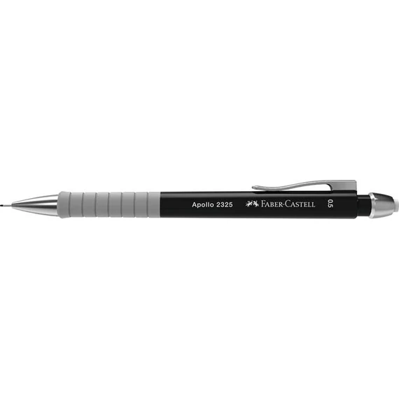 Nyomósirón, 0,5 mm, fekete tolltest, FABER-CASTELL 