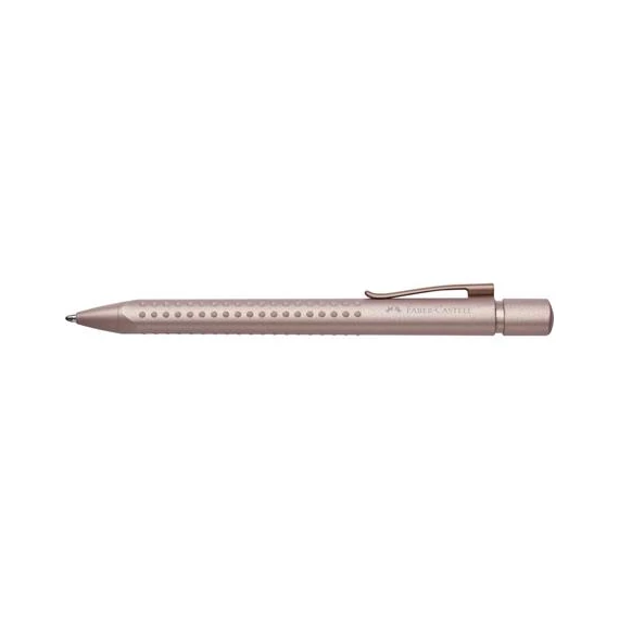 Golyóstoll, 0,5 mm,  nyomógombos, rózsaszín tolltest, FABER-CASTELL 