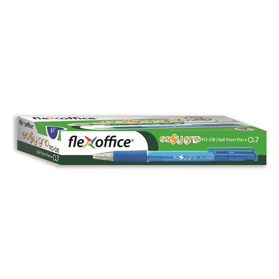 Golyóstoll, 0,4 mm, nyomógombos, FLEXOFFICE 