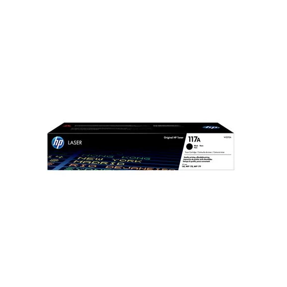 W2070A Lézertoner Color Laser 150, MFP178, MFP179 nyomtatókhoz, HP 117A, fekete, 1k